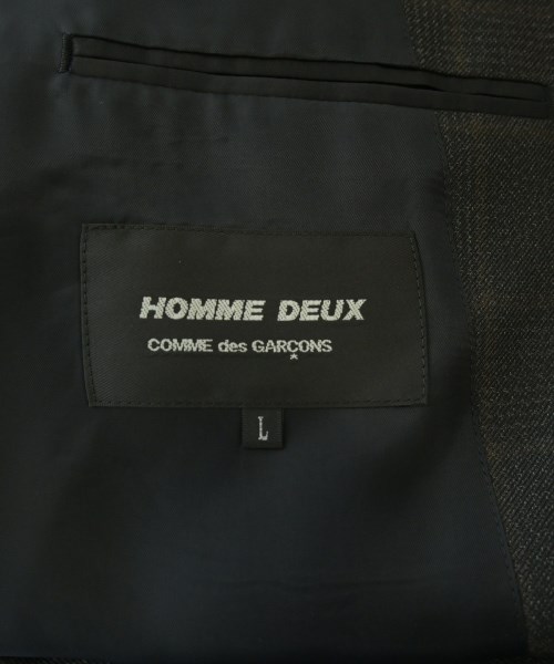 COMME des GARCONS HOMME DEUX（コムデギャルソンオムドゥ）カジュアルジャケット 黒 サイズ:L メンズ/2200599611047