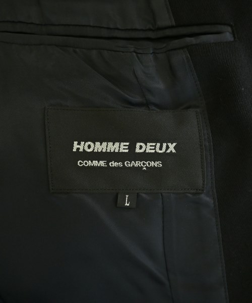 COMME des GARCONS HOMME DEUX（コムデギャルソンオムドゥ）カジュアルジャケット 黒 サイズ:L メンズ/2200546714227