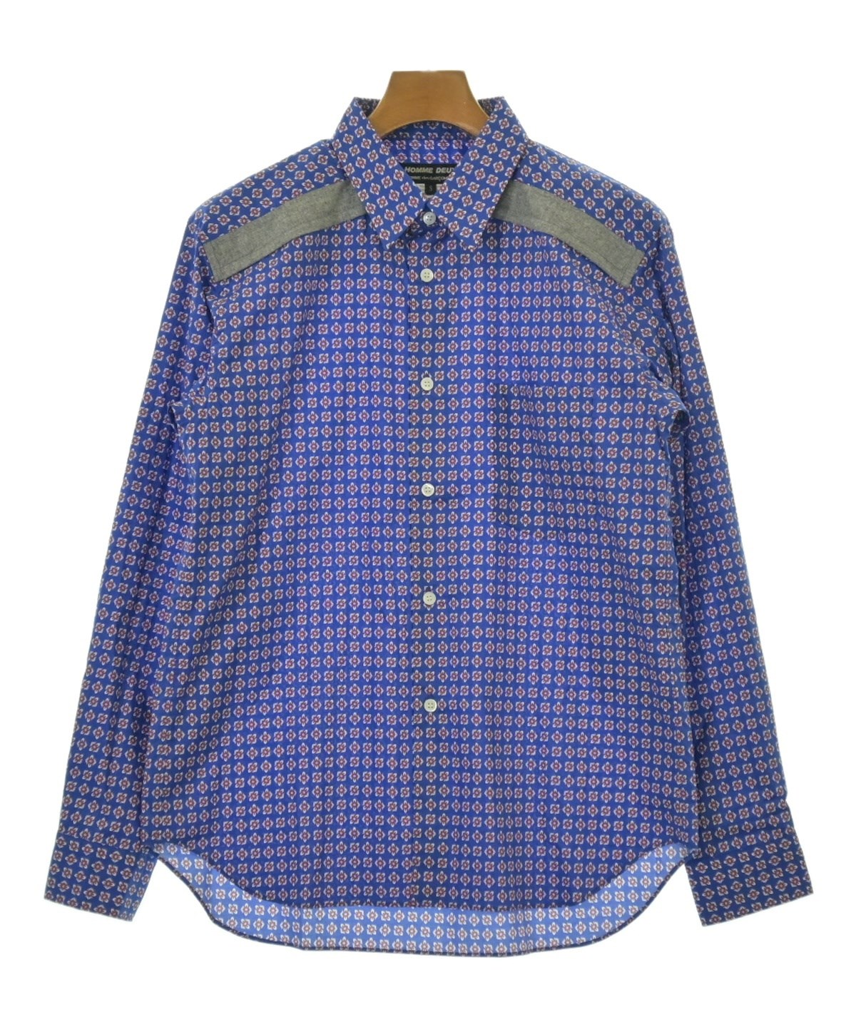 COMME des GARCONS HOMME DEUX カジュアルシャツ 青 S 【公式通販】