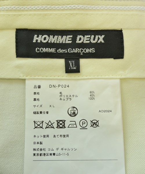 COMME des GARCONS HOMME DEUX（コムデギャルソンオムドゥ）スラックス 黒 サイズ:S メンズ/2200547299082