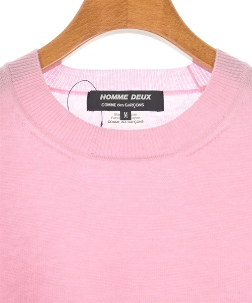 COMME des GARCONS HOMME DEUX（コムデギャルソンオムドゥ）ニット・セーター ピンク サイズ:M メンズ/2200547880075
