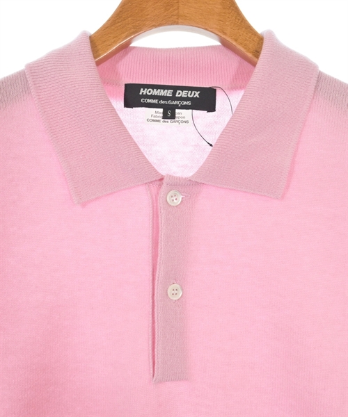 COMME des GARCONS HOMME DEUX（コムデギャルソンオムドゥ）ニット・セーター ピンク サイズ:S メンズ/2200547880082