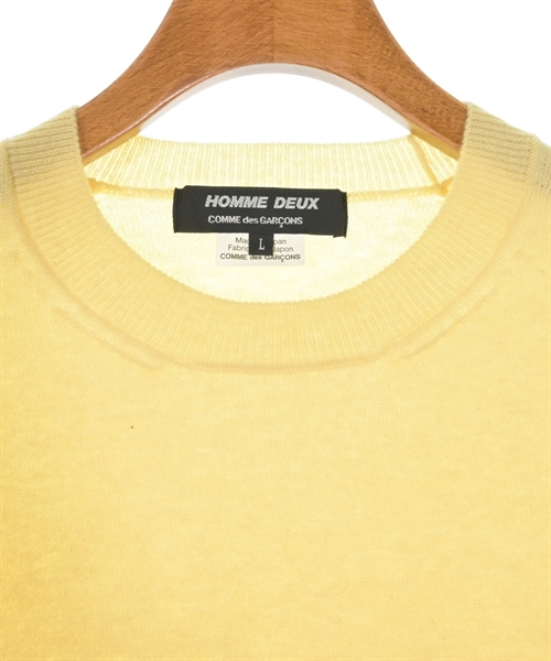 COMME des GARCONS HOMME DEUX（コムデギャルソンオムドゥ）ニット・セーター 黄 サイズ:L メンズ/2200548259078