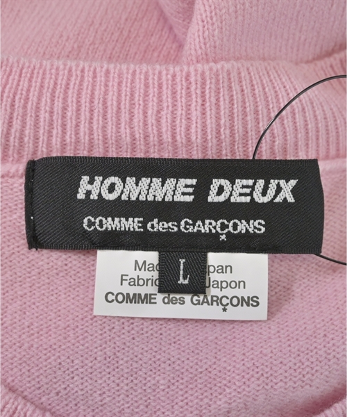 COMME des GARCONS HOMME DEUX（コムデギャルソンオムドゥ）ニット・セーター ピンク サイズ:L メンズ/2200549558132