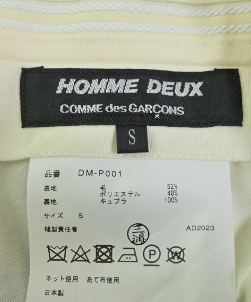 COMME des GARCONS HOMME DEUX（コムデギャルソンオムドゥ）スラックス 黒 サイズ:S メンズ/2200551111103