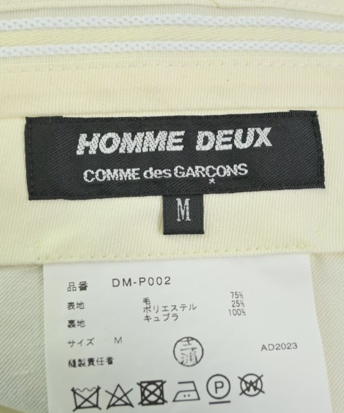 COMME des GARCONS HOMME DEUX（コムデギャルソンオムドゥ）スラックス 黒 サイズ:M メンズ/2200550149114