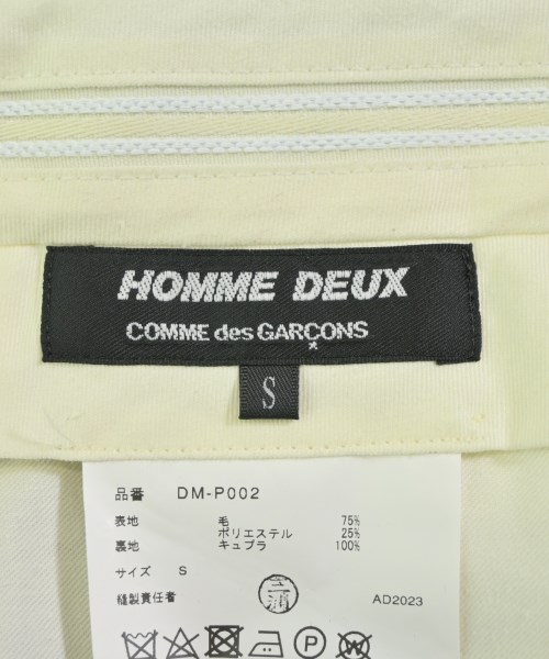 COMME des GARCONS HOMME DEUX（コムデギャルソンオムドゥ）スラックス 黒 サイズ:S メンズ/2200550149121