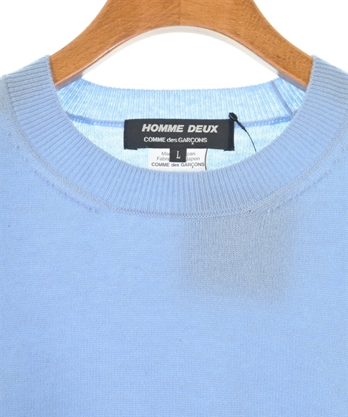 COMME des GARCONS HOMME DEUX（コムデギャルソンオムドゥ）ニット・セーター 青 サイズ:L メンズ/2200552424202
