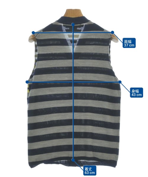 COMME des GARCONS HOMME DEUX（コムデギャルソンオムドゥ）ベスト グレー サイズ:S メンズ/2200621915082