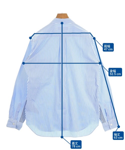 COMME des GARCONS HOMME DEUX（コムデギャルソンオムドゥ）カジュアルシャツ 青 サイズ:L メンズ/2200621971040