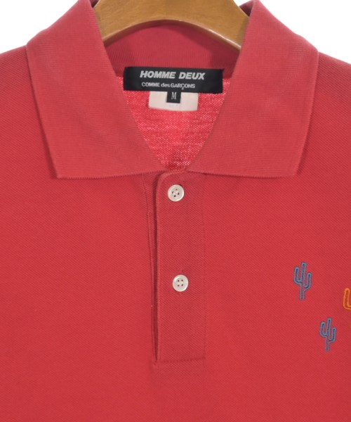 COMME des GARCONS HOMME DEUX（コムデギャルソンオムドゥ）ポロシャツ 赤 サイズ:M メンズ/2200622084053