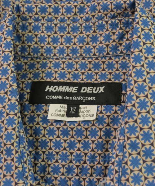 COMME des GARCONS HOMME DEUX（コムデギャルソンオムドゥ）カジュアルシャツ 青 サイズ:XS メンズ/2200623811092