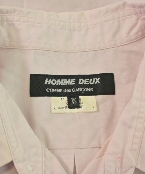 COMME des GARCONS HOMME DEUX（コムデギャルソンオムドゥ）カジュアルシャツ ピンク サイズ:XS メンズ/2200623811108