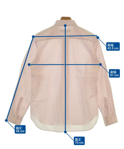 COMME des GARCONS HOMME DEUX（コムデギャルソンオムドゥ）カジュアルシャツ ピンク サイズ:XS メンズ/2200623811108