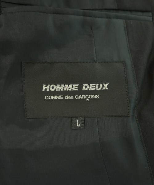 COMME des GARCONS HOMME DEUX（コムデギャルソンオムドゥ）カジュアルジャケット 黒 サイズ:L メンズ/2200624434016