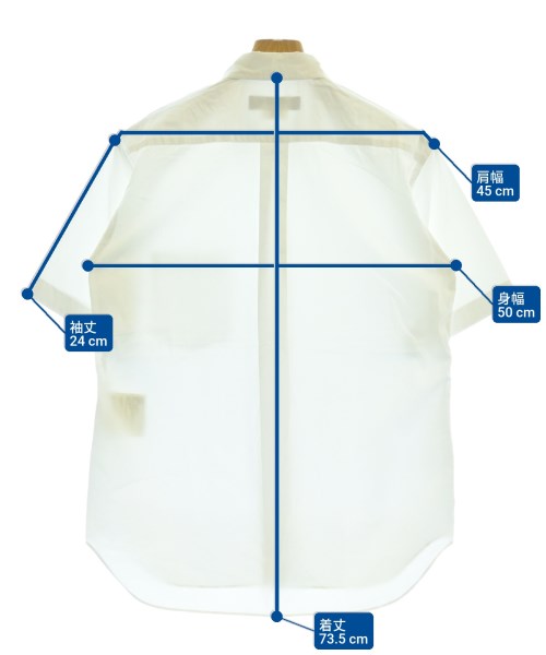 COMME des GARCONS HOMME DEUX（コムデギャルソンオムドゥ）カジュアルシャツ 白 サイズ:S メンズ/2200624474029