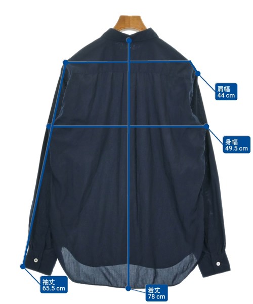 COMME des GARCONS HOMME DEUX（コムデギャルソンオムドゥ）カジュアルシャツ 紺 サイズ:M メンズ/2200625115037