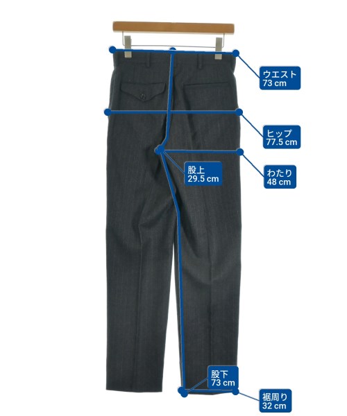 COMME des GARCONS HOMME DEUX（コムデギャルソンオムドゥ）スラックス グレー サイズ:S メンズ/2200620037020