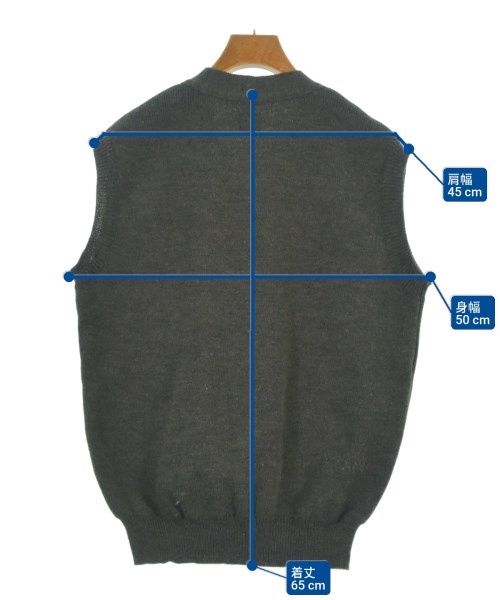 COMME des GARCONS HOMME DEUX（コムデギャルソンオムドゥ）ベスト グレー サイズ:M メンズ/2200624844013