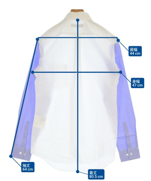 COMME des GARCONS HOMME DEUX（コムデギャルソンオムドゥ）カジュアルシャツ 白 サイズ:M メンズ/2200626133139