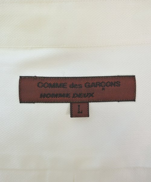 COMME des GARCONS HOMME DEUX（コムデギャルソンオムドゥ）カジュアルシャツ 白 サイズ:L メンズ/2200626133146