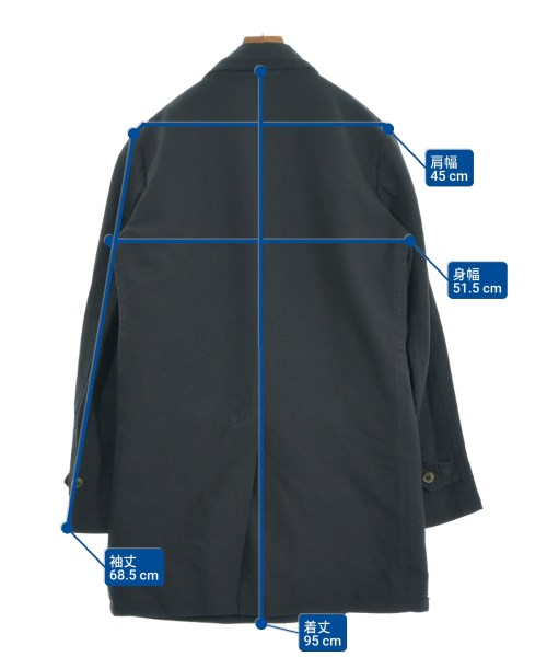 COMME des GARCONS HOMME DEUX（コムデギャルソンオムドゥ）ステンカラーコート 黒 サイズ:L メンズ/2200612522053