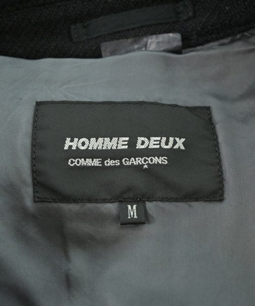 COMME des GARCONS HOMME DEUX（コムデギャルソンオムドゥ）ピーコート 黒 サイズ:M メンズ/2200627787010
