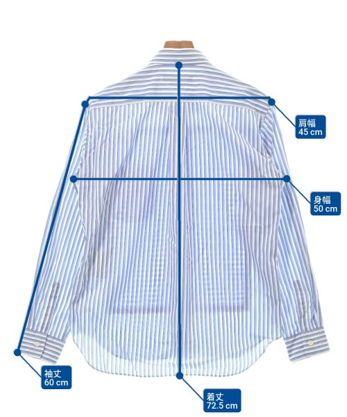 COMME des GARCONS HOMME DEUX（コムデギャルソンオムドゥ）カジュアルシャツ 青 サイズ:S メンズ/2200630340035