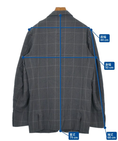 COMME des GARCONS HOMME DEUX（コムデギャルソンオムドゥ）テーラードジャケット グレー サイズ:L メンズ/2200632549030