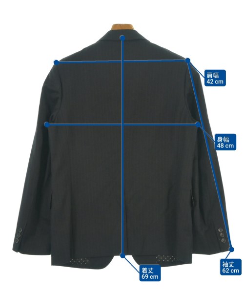 COMME des GARCONS HOMME DEUX（コムデギャルソンオムドゥ）テーラードジャケット 黒 サイズ:XS メンズ/2200632840014