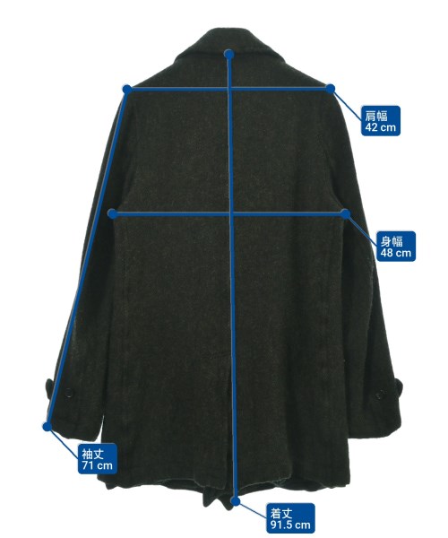 COMME des GARCONS HOMME DEUX（コムデギャルソンオムドゥ）ピーコート 緑 サイズ:-(S位) メンズ/2200632656011