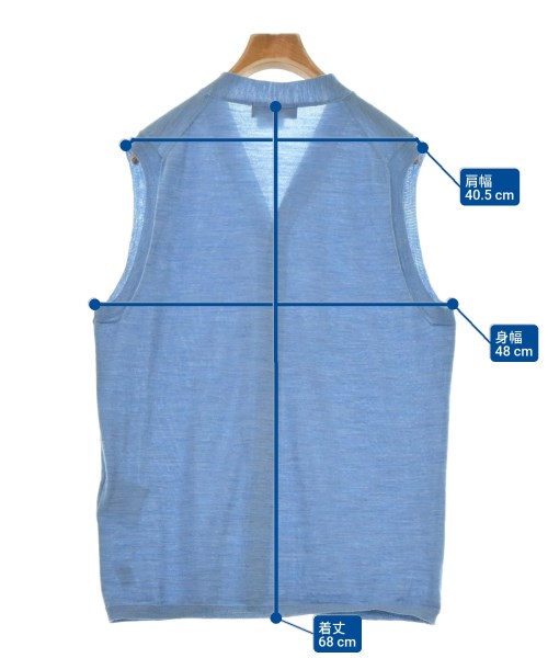 COMME des GARCONS HOMME DEUX（コムデギャルソンオムドゥ）ベスト 青 サイズ:M メンズ/2200632656042