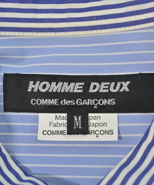 COMME des GARCONS HOMME DEUX（コムデギャルソンオムドゥ）カジュアルシャツ 青 サイズ:M メンズ/2200632656073