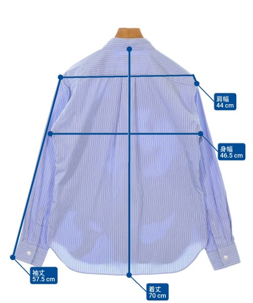 COMME des GARCONS HOMME DEUX（コムデギャルソンオムドゥ）カジュアルシャツ 青 サイズ:XS メンズ/2200633747046
