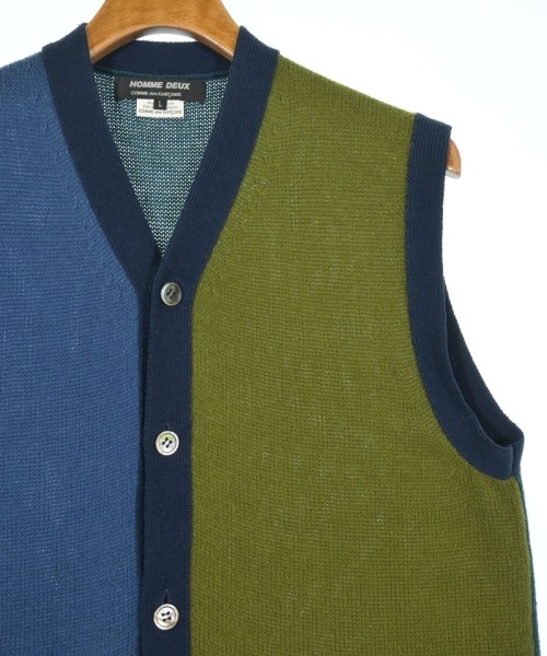 COMME des GARCONS HOMME DEUX（コムデギャルソンオムドゥ）ベスト 紺 サイズ:L メンズ/2200589989194