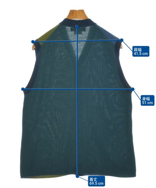 COMME des GARCONS HOMME DEUX（コムデギャルソンオムドゥ）ベスト 紺 サイズ:L メンズ/2200589989194