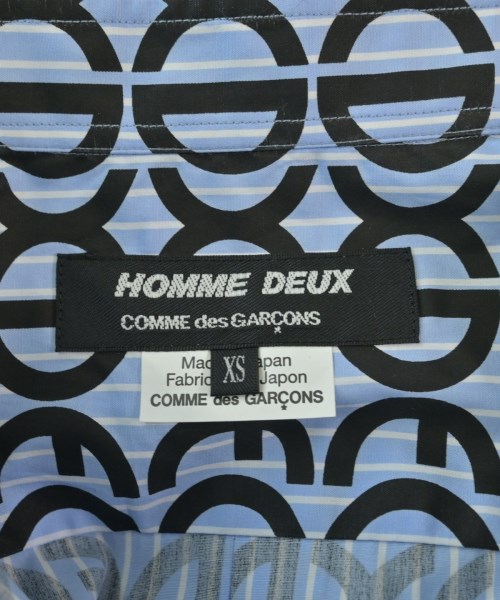 COMME des GARCONS HOMME DEUX（コムデギャルソンオムドゥ）カジュアルシャツ 青 サイズ:XS メンズ/2200610508103