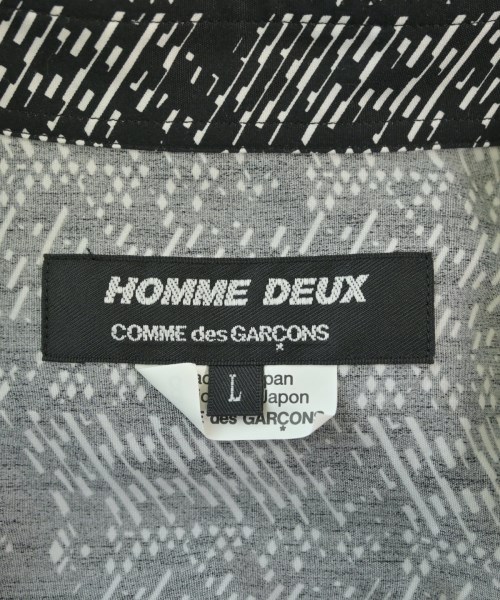 COMME des GARCONS HOMME DEUX（コムデギャルソンオムドゥ）カジュアルシャツ 黒 サイズ:L メンズ/2200610508110
