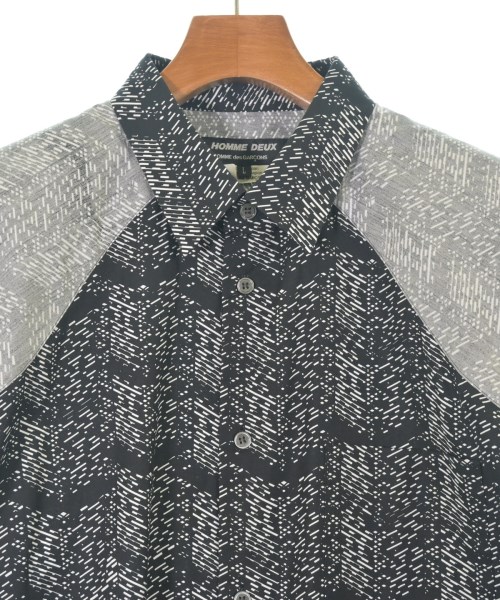 COMME des GARCONS HOMME DEUX（コムデギャルソンオムドゥ）カジュアルシャツ 黒 サイズ:L メンズ/2200610508110