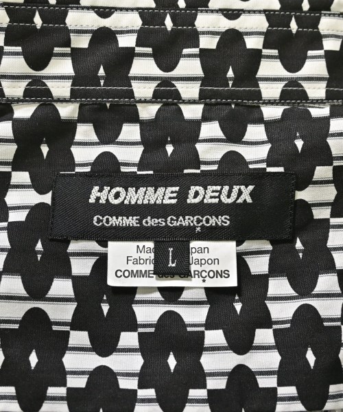 COMME des GARCONS HOMME DEUX（コムデギャルソンオムドゥ）カジュアルシャツ 黒 サイズ:L メンズ/2200606269087