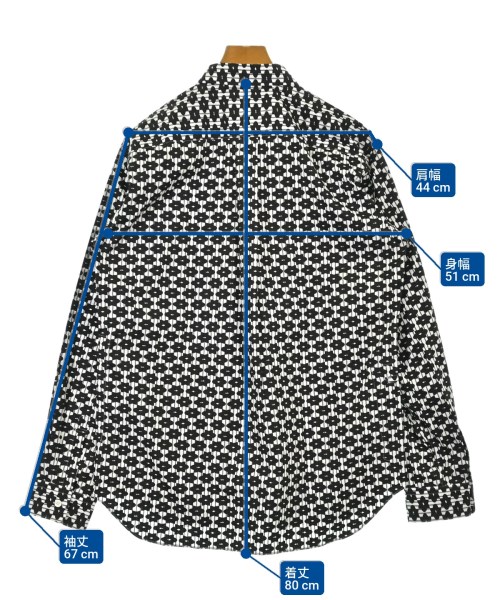 COMME des GARCONS HOMME DEUX（コムデギャルソンオムドゥ）カジュアルシャツ 黒 サイズ:L メンズ/2200606269087