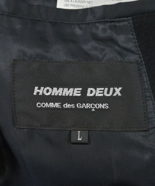 COMME des GARCONS HOMME DEUX（コムデギャルソンオムドゥ）ステンカラーコート 黒 サイズ:L メンズ/2200612062146
