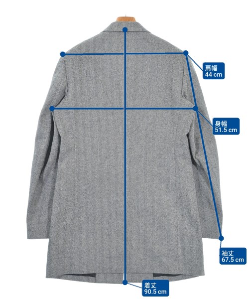 COMME des GARCONS HOMME DEUX（コムデギャルソンオムドゥ）コート 黒 サイズ:M メンズ/2200609996034