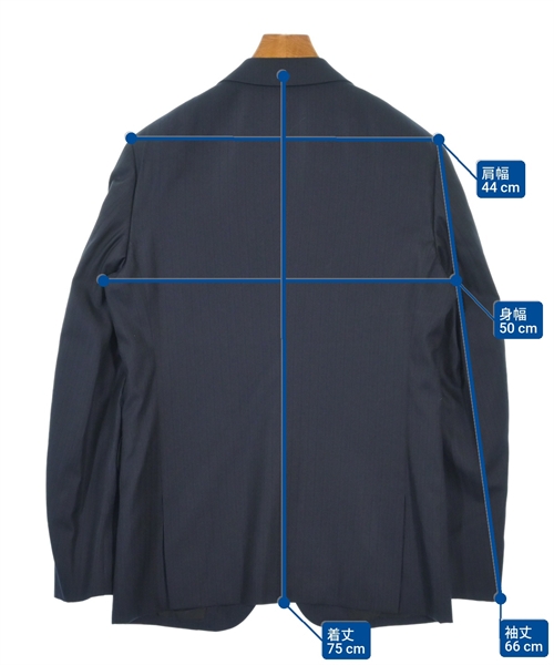 COMME des GARCONS HOMME DEUX（コムデギャルソンオムドゥ）カジュアルジャケット 紺 サイズ:M メンズ/2200613183017