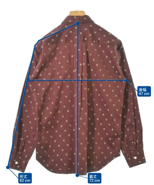COMME des GARCONS HOMME DEUX（コムデギャルソンオムドゥ）カジュアルシャツ 赤 サイズ:S メンズ/2200614901061