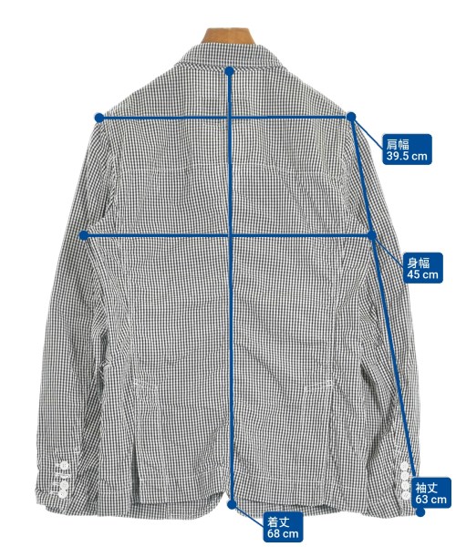 COMME des GARCONS HOMME DEUX（コムデギャルソンオムドゥ）カジュアルジャケット 黒 サイズ:XS メンズ/2200609616123