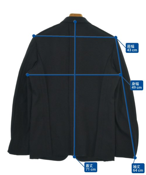 COMME des GARCONS HOMME DEUX（コムデギャルソンオムドゥ）カジュアルジャケット 紺 サイズ:S メンズ/2200609616154