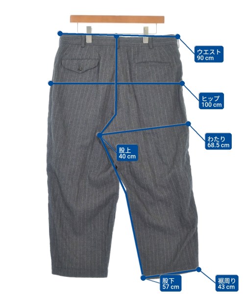 COMME des GARCONS HOMME DEUX（コムデギャルソンオムドゥ）スラックス グレー サイズ:XL メンズ/2200615878072