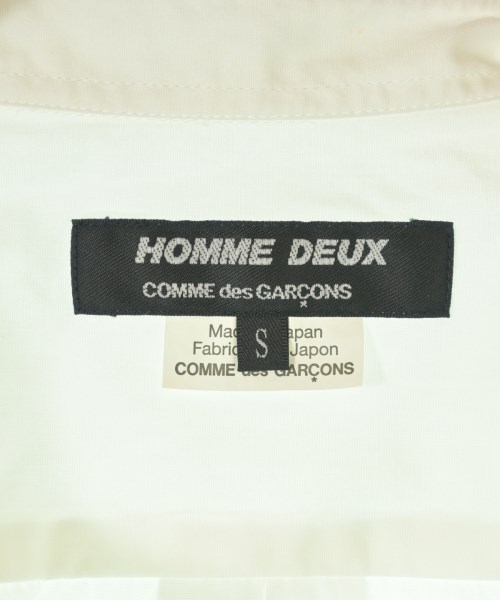 COMME des GARCONS HOMME DEUX（コムデギャルソンオムドゥ）カジュアルシャツ 白 サイズ:S メンズ/2200619272159