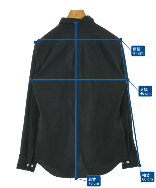 COMME des GARCONS HOMME DEUX（コムデギャルソンオムドゥ）カジュアルシャツ 黒 サイズ:XS メンズ/2200619735180
